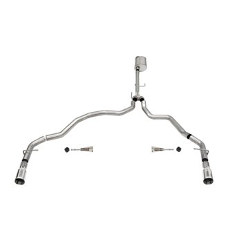 Corsa 2021-2025 Ford F-150 Regular Cab/ 8in Bed 5.0L V8 Sport Cat-Back Dual Rear Exit-Polished