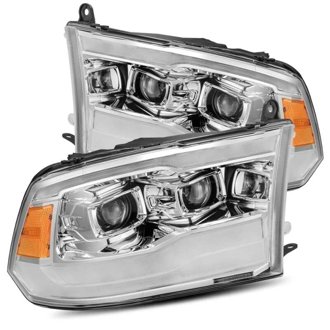 09-18 Dodge Ram 1500HD PRO-Series Projector Headlights Plank Style Chrome w/Seq Signal/DRL