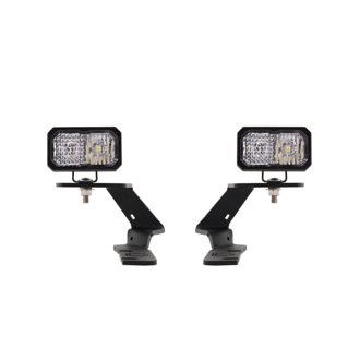 Allows you to mount two C2 2.0 LED Pods above the hood near your A-Pillars.