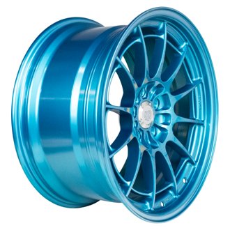 NT03+M 18x9.5 5x114.3 40mm Offset 72.6mm Bore Emerald Blue Wheel MOQ 40