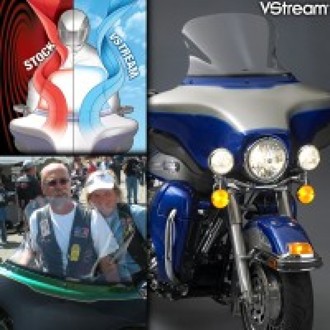 96-13 Harley-Davidson FLHT/FLHX/FLHTK Touring/Tri-Glide VS Mid/Std. Windshield-Clear