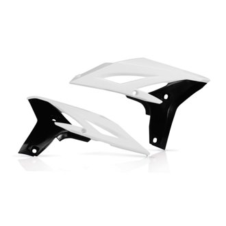 10-13 Yamaha YZ250F/ 12-15 WR450F Radiator Shroud - White/Black 10/12