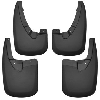 09-17 Dodge Ram 1500 w/o Fender Flares Front and Rear Mud Guards - Black