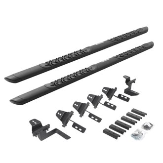 V-Series V3 Aluminum Side Steps and Mounting Brackets Kit - Textured Black