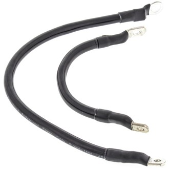 Racing 66-77 Harley-Davidson FLH Electra Glide Battery Cable Kit Clear