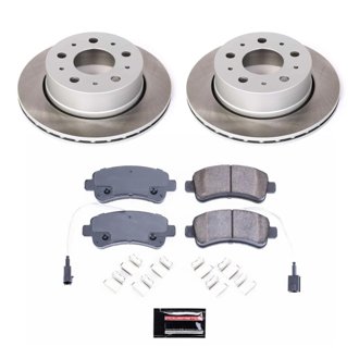 Semi-Coated Rotor And Low-Dust Ceramic Brake Pad Kit