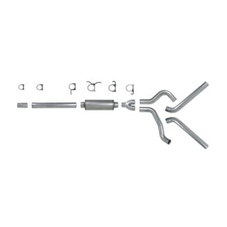 Diamond Eye KIT 4in Catback DUAL SS: 94-97 FORD 7.3L F250/F350 PWRSTROKE