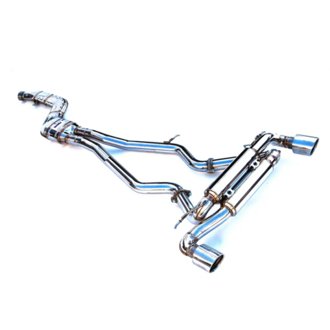 2019+ Toyota Supra Gemini w/ Valve Rolled SS Tip Cat-back Exhaust