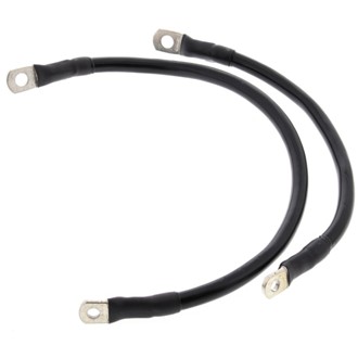 Racing 81-86 Harley-Davidson XL Battery Cable Kit Black
