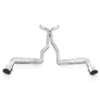 10-15 Camaro 6.2L 3in Dual Chambered Catback System X-Pipe Factory Connect