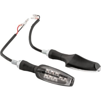 8 Led Turn Signals Pair - Black