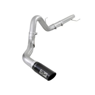 Atlas 4 IN Aluminized Steel DPF-Back Exhaust System w/ Black Tip