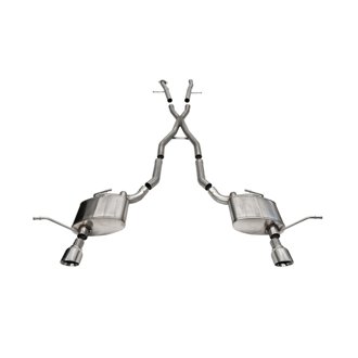Corsa 2011-21 Jeep Grand Cherokee Xtreme 2.5in Cat-Back Dual Rear Exit w/ Single 4.5in Polished Tips