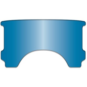 77-93 Harley-Davidson FLHS Heritage Replacement Window-Blue