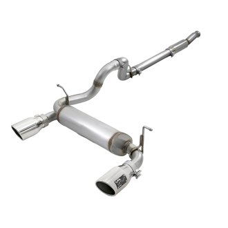 Rebel Series 3 IN to 2-1/2 IN 409 Stainless Steel Cat-Back Exhaust w/ Polish T