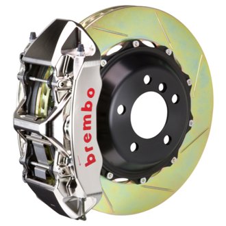 95-98 993 C2/C4/C4S/Turbo Fr GTR BBK 6 Pist Billet 355x32 2pc Rotor Slotted Type1 - Nickel