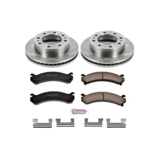 Oe Stock Replacement Low-Dust Ceramic Brake Pad And Rotor Kit