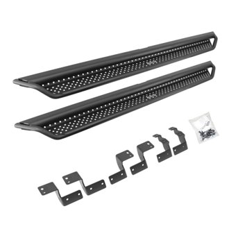 Dominator Xtreme D1 Side Steps with Rocker Panel Mounting Bracket Kit