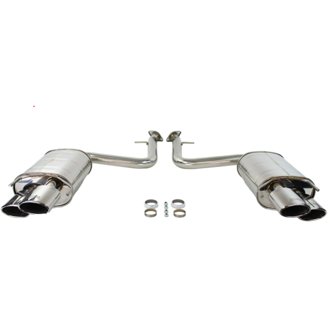 15+ Lexus RC350/200T Stainless Steel Quad Rolled Tip Axle-Back Exhaust