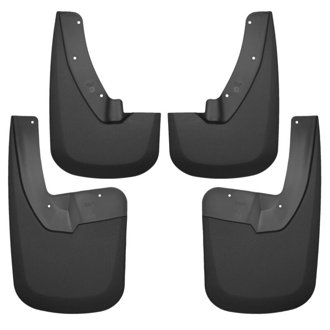 09-17 Dodge Ram 1500/2500 Both w/ OE Fender Flares Front and Rear Mud Guards - Black