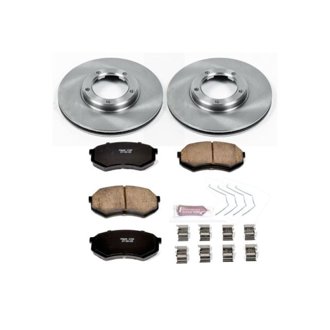 Oe Stock Replacement Low-Dust Ceramic Brake Pad And Rotor Kit