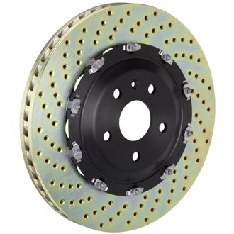 06-08 RS4 Front 2-Piece Discs 380x34 2pc Rotor Drilled