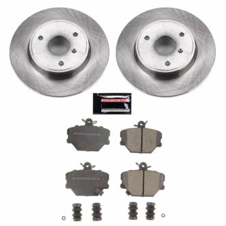 Oe Stock Replacement Low-Dust Ceramic Brake Pad And Rotor Kit