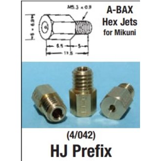 MIKUNI HEX JETS PKT OF 4