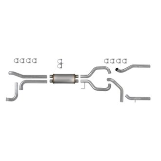 Diamond Eye KIT 3-1/2in Catback SPLIT DUAL GAS AL: NISSAN TITAN 5.6L 07-10