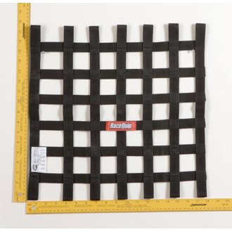 Black 18 X 18 SFI Ribbon Net