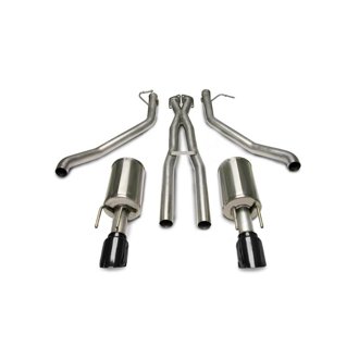Corsa 05-06 Pontiac GTO 6L V8 2.5in Sport Cat-Back Exhaust + XPipe w/Dual Exit Single 4in BlackTips