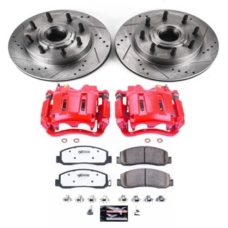 Z36 Truck and SUV Ceramic Brake Pad, Drilled & Slotted Rotor, and Caliper Kit