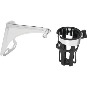 Reflex Drink Holder Right Side HD Touring Passenger Mount 96-13 Chrome
