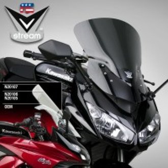 11-16 Kawasaki Z1000SX Ninja 1000 V Stream/ Wave Low Windshield-Dark-Tint
