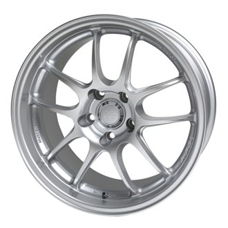 PF01 18x10.5 5x114.3 38mm Offset Silver Wheel