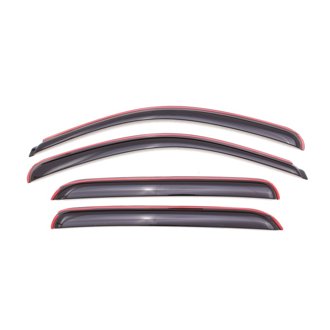 AVS 07-13 Chevy Avalanche Ventvisor In-Channel Front & Rear Window Deflectors 4pc - Smoke