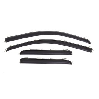 AVS 15-18 Chevy Silverado 2500 Ext. Cab Ventvisor Front & Rear Window Deflectors 4pc - Smoke