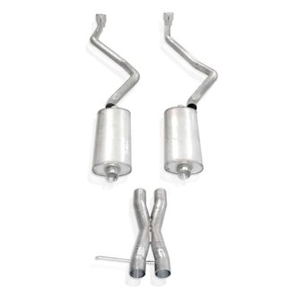 2007-14 Chevy Tahoe And Yukon LT 2-1/2in Exhaust X-Pipe Chambered Mufflers Tips