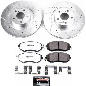 Z26 Street Performance Ceramic Brake Pad and Drilled & Slotted Rotor Kit