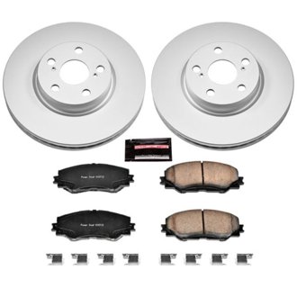 Evolution Coated Rotor And Low-Dust Ceramic Brake Pad Kit