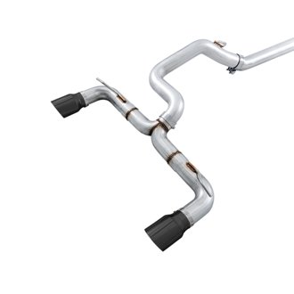Awe Track Edition Cat-Back Exhaust For Ford Focus Rs - Diamond Black Tips