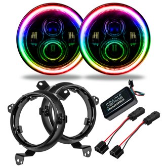 Wrangler JL/Gladiator JT 7in. High Powered LED Headlights-Dynamic ColorSHIFT