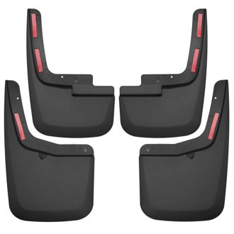 2015-2017 Ford F-150 w/ OE Fender Flares Front and Rear Mud Guards - Black