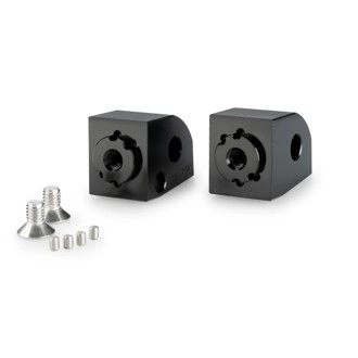Adaptor Adjustable Passenger Footpeg Black