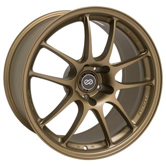 PF01 18x9.5 5x114.3 15mm Offset 75mm Bore Titanium Gold Wheel (MOQ 40