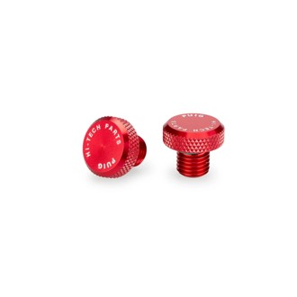 Mirror Hole Screw Plug Red