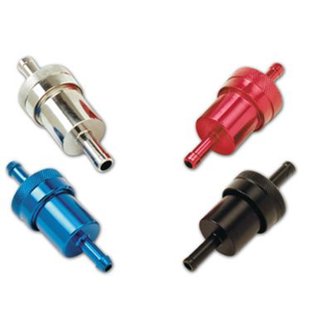 Performance Black Street Fuel Filter (3in Length 1-1/8in diameter 5/16in inlet/outlet