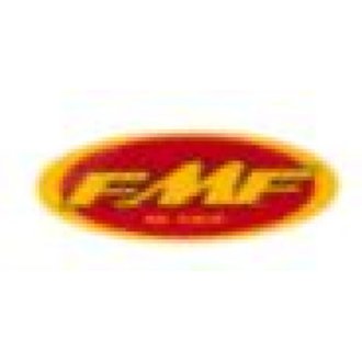 FMF AUTHORIZED DEALER STKR (YEL/RED) (10 PACK)