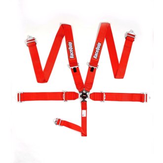 Red SFI CAMLOCK 5pt PD Lap Seat Belt