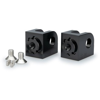 Adaptor Adjustable Rider Footpeg Black